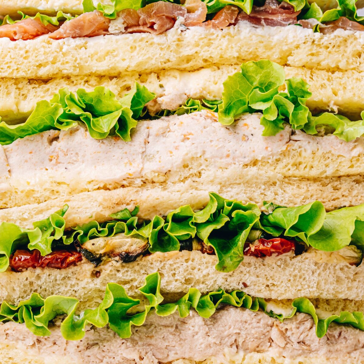 Assorted sandwiches