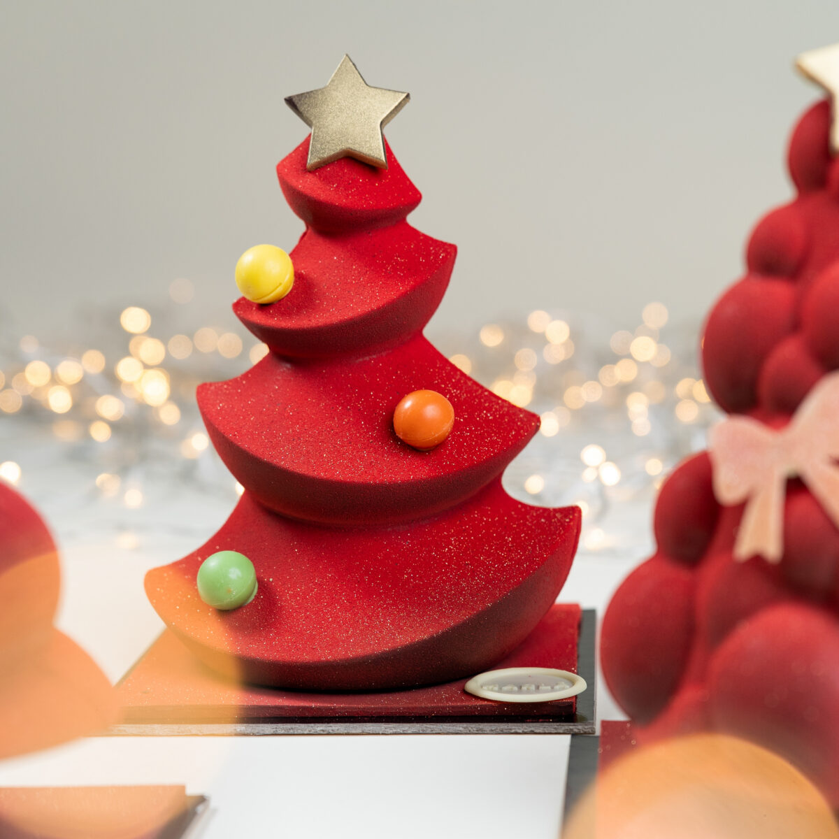 Red dark chocolate tree